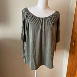 Green Envelope Top NWT